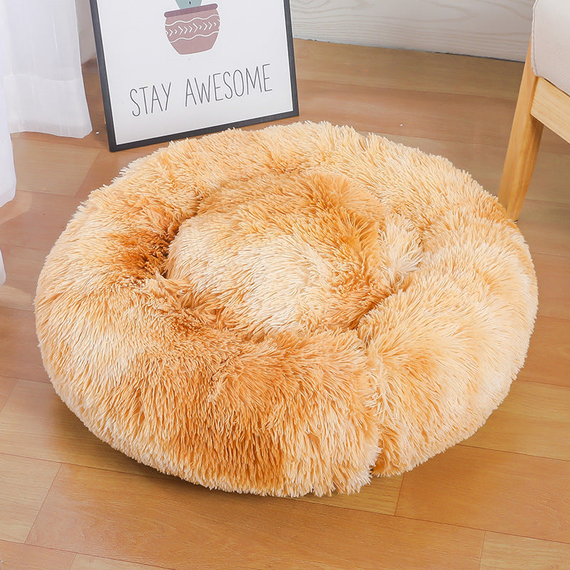 Women Round Plush Pet Bed Kalsten