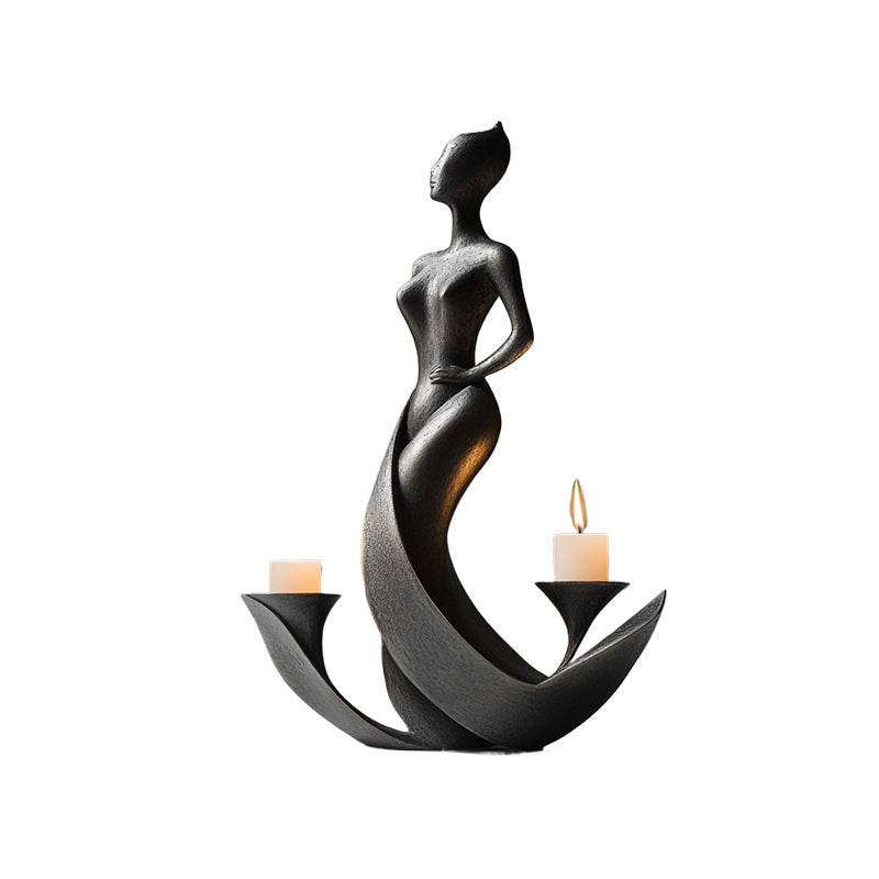 Elegant Sculptural Candle Holder