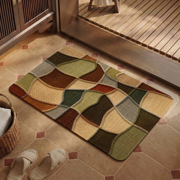Cozy Patchwork Bath Mat Kalsten