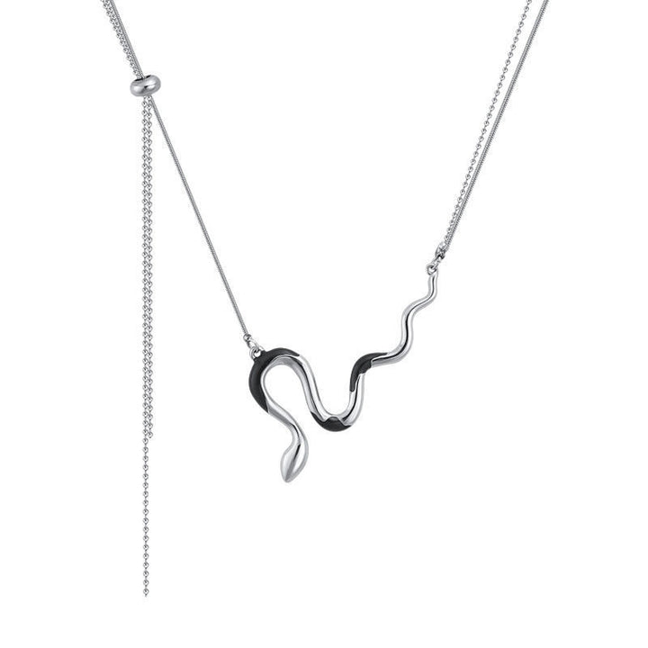 Silhouette Snake Pendant Necklace Kalsten