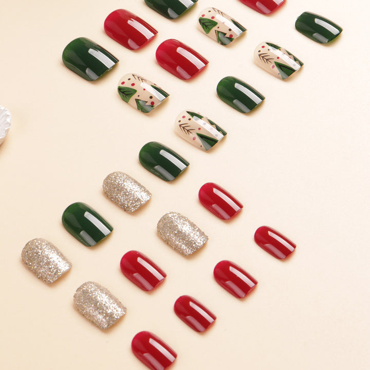 Festive Holiday-Themed Nail Art Set Kalsten