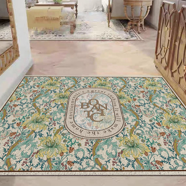 Floral Patterned Decorative Area Rug