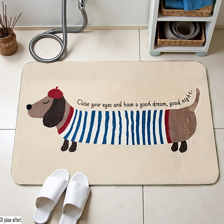 Cartoon-Themed Bath Mat Kalsten