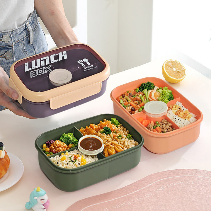 Versatile Leak-Proof Lunch Box with Cutlery