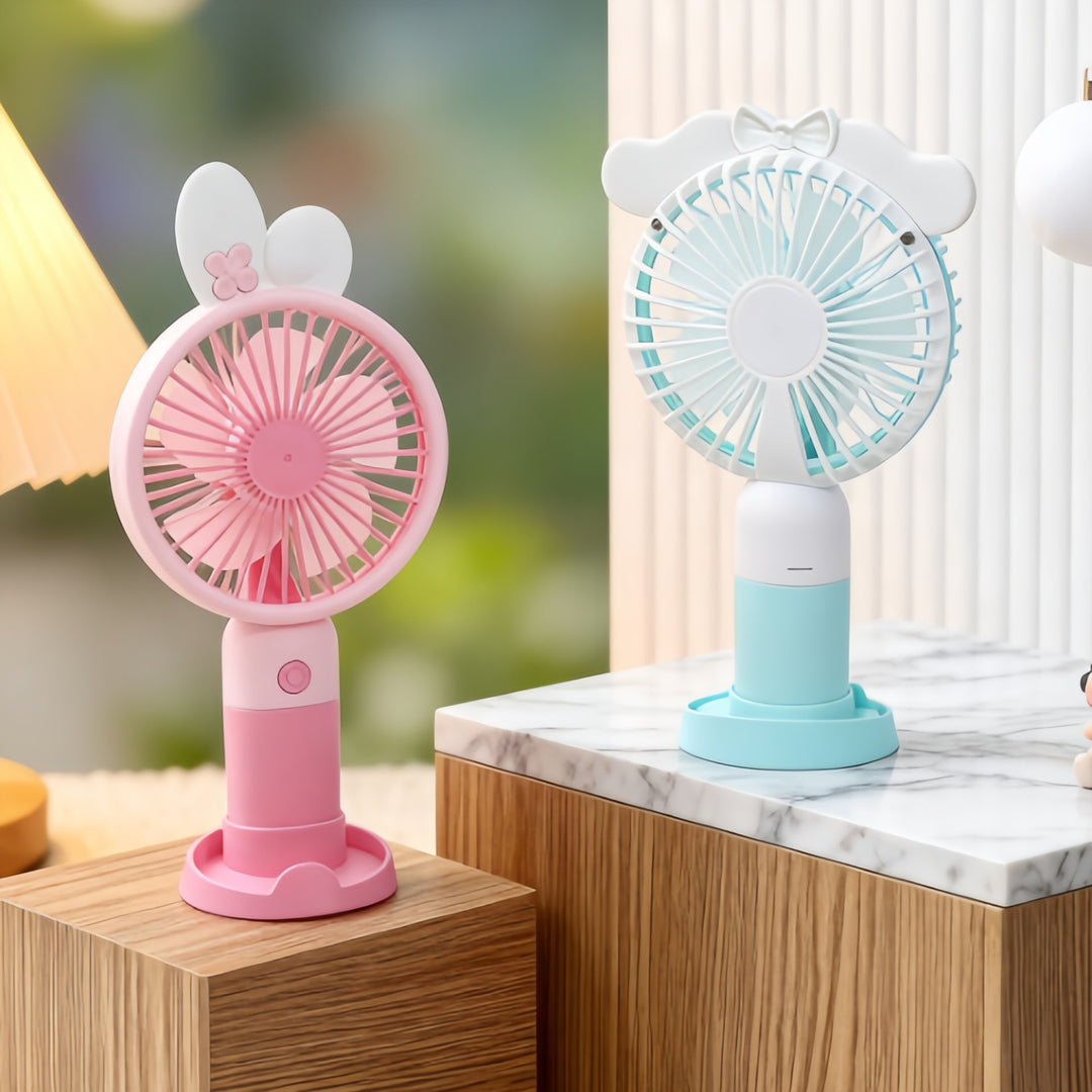 Ladies Portable Table Fan with Cute Ear Design Kalsten