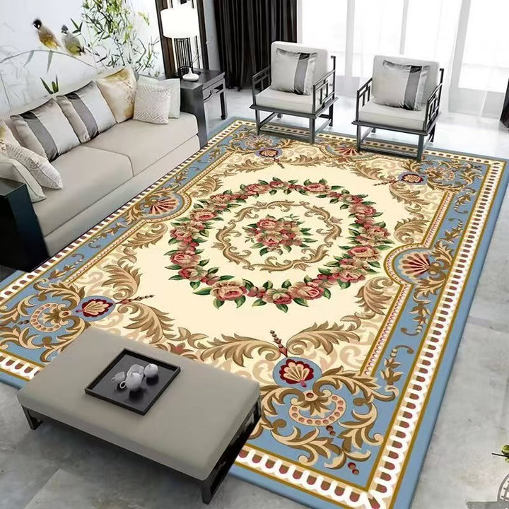 Elegant Floral Woven Area Rug