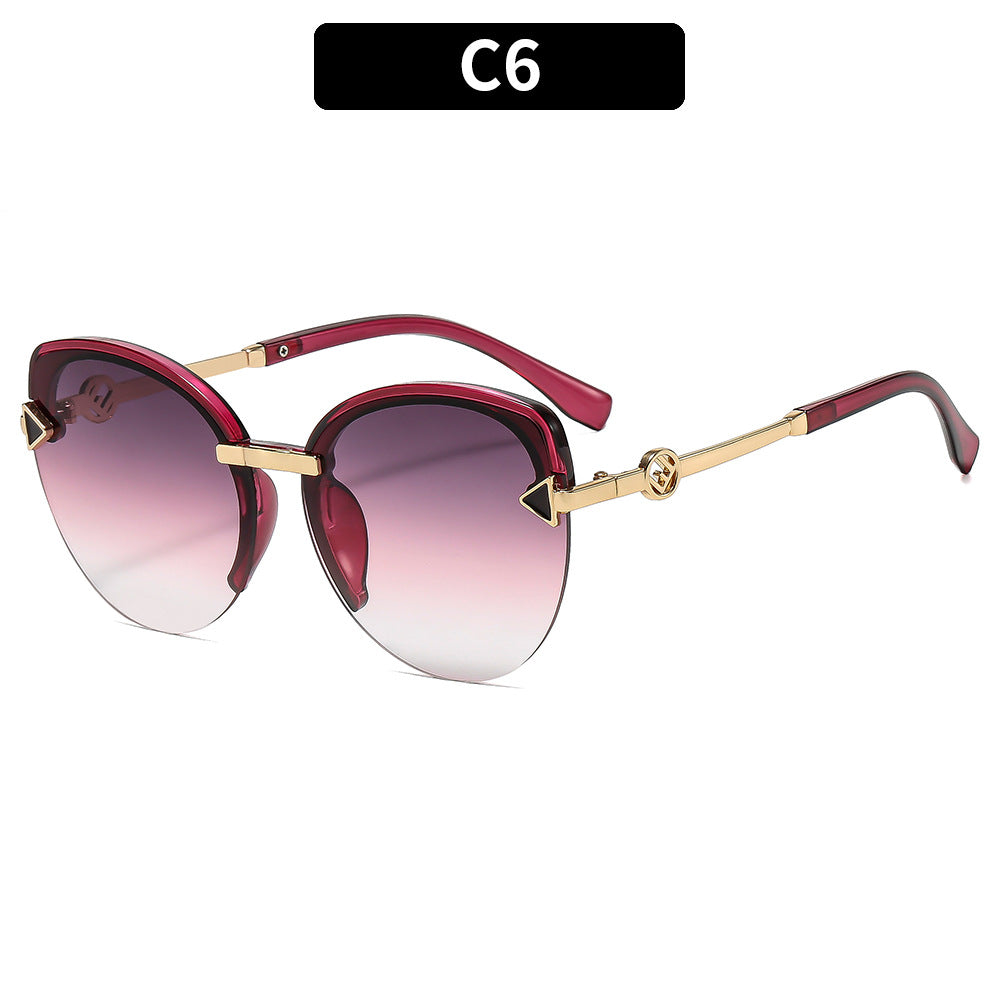 Elegant Shield Frame Sunglasses