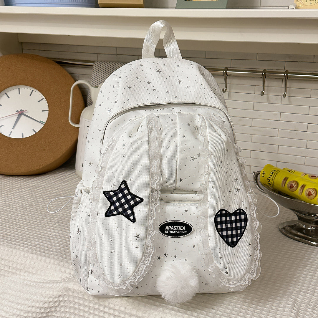 Whimsical Bunny-Ear Design Backpack Kalsten