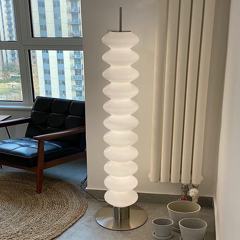 Sculptural Floor Lamp with Curved Design