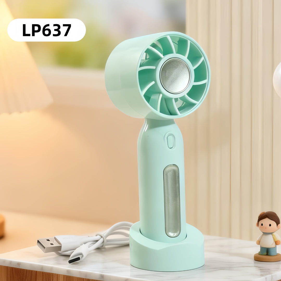 Women's Portable Mini Fan with Digital Speed Display Kalsten