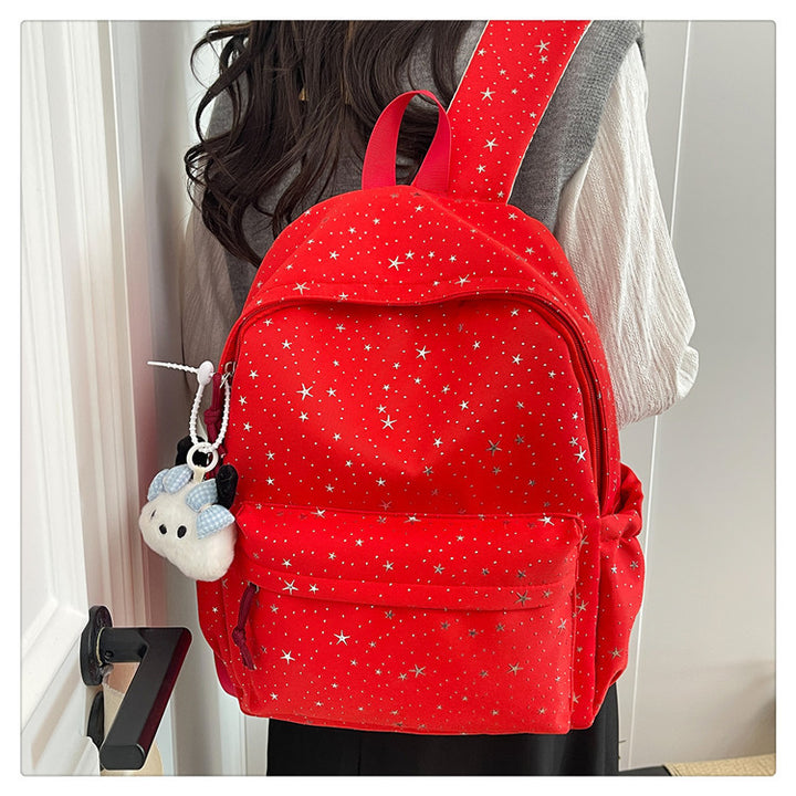 Starry Patterned School Backpack