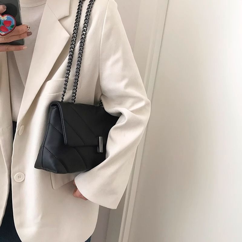 Quilted Leather Crossbody Bag Kalsten