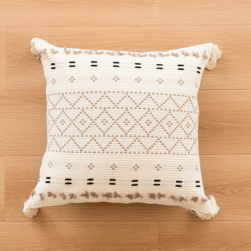 Texture Circular Accent Pillow