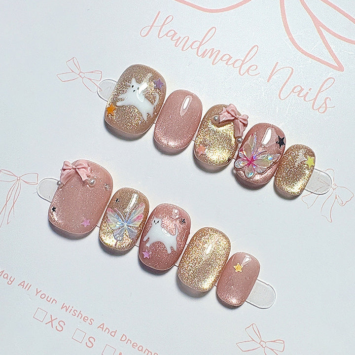Handmade Press-On Nail Set Kalsten