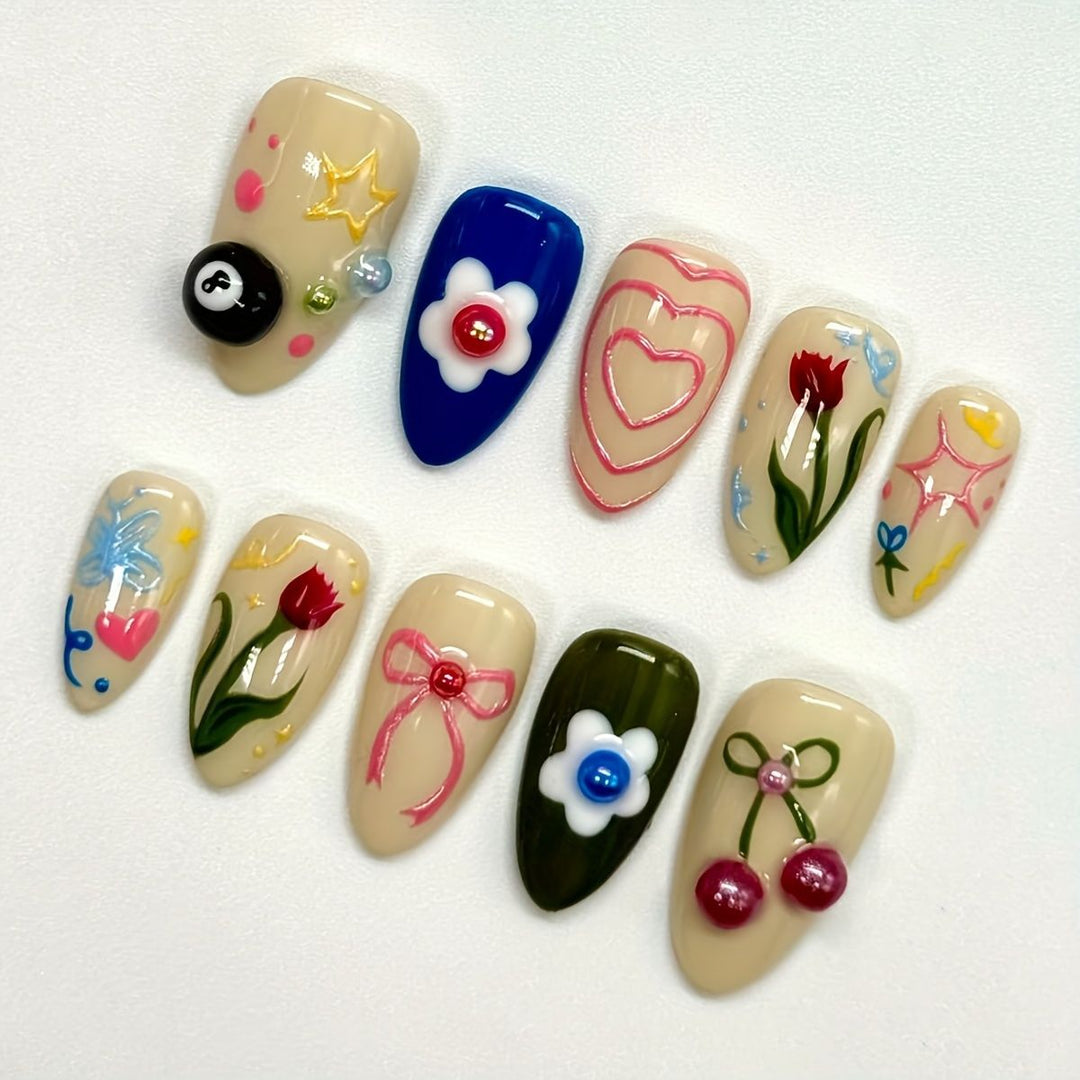 Artistic Gel Nail Art Design Kalsten