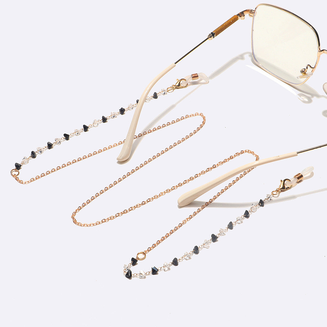 Fashionable Heart-Shaped Beaded Eyewear Chain Kalsten