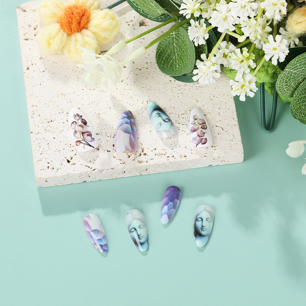 Artificial nails with botanical and artistic designs Kalsten