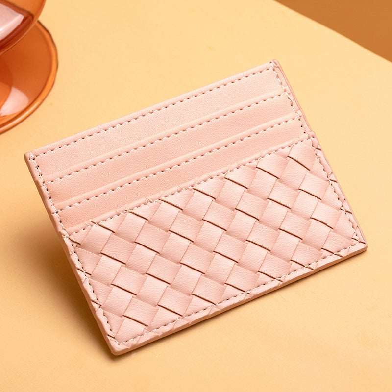 Woven Leather Card Holder Kalsten