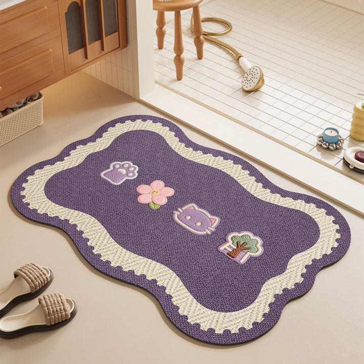 Decorative Plush Bath Mat