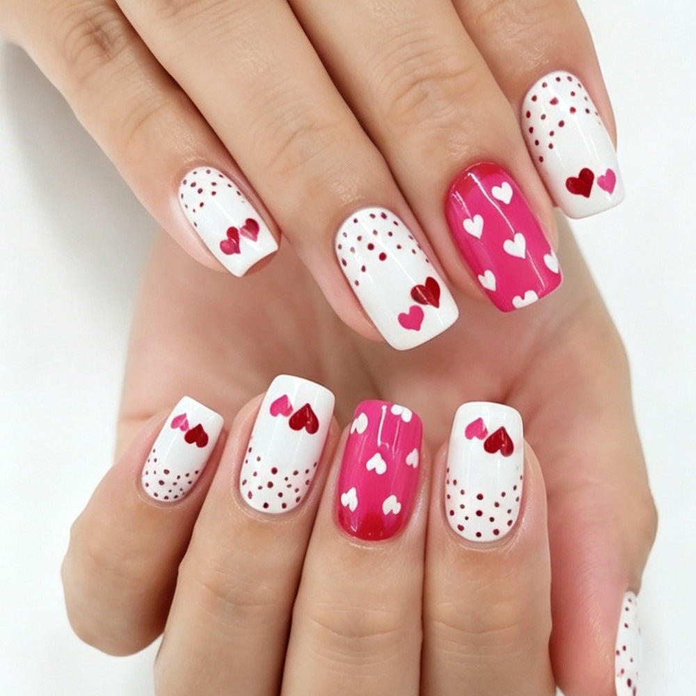 Artistic Press-On Nail Set with Celestial Design Kalsten