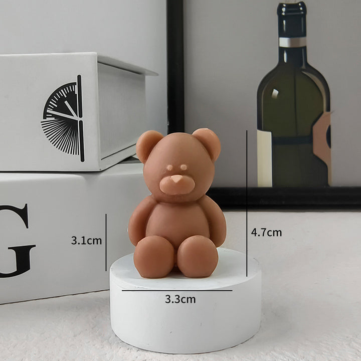Cute Teddy Bear Candle Holder