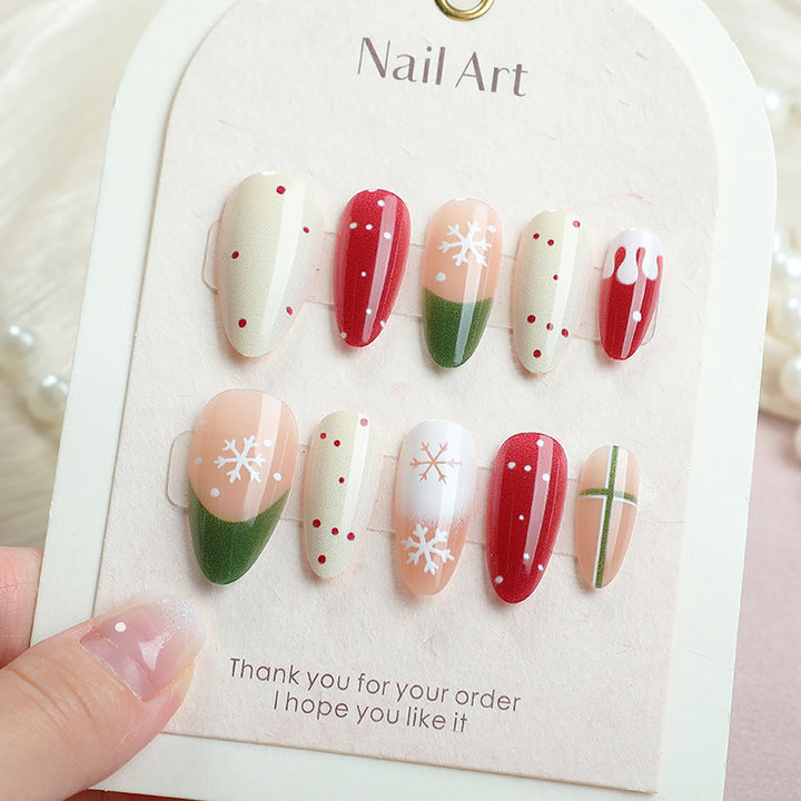 Festive Themed Press-On Nail Set Kalsten