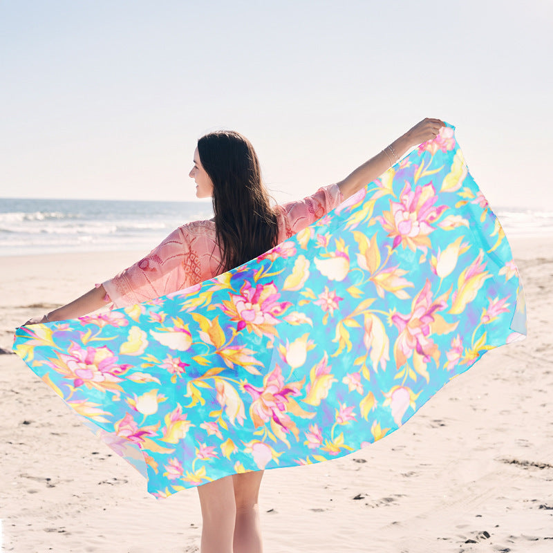 Beach towel with creative jellyfish pattern made of lightweight fabric Kalsten