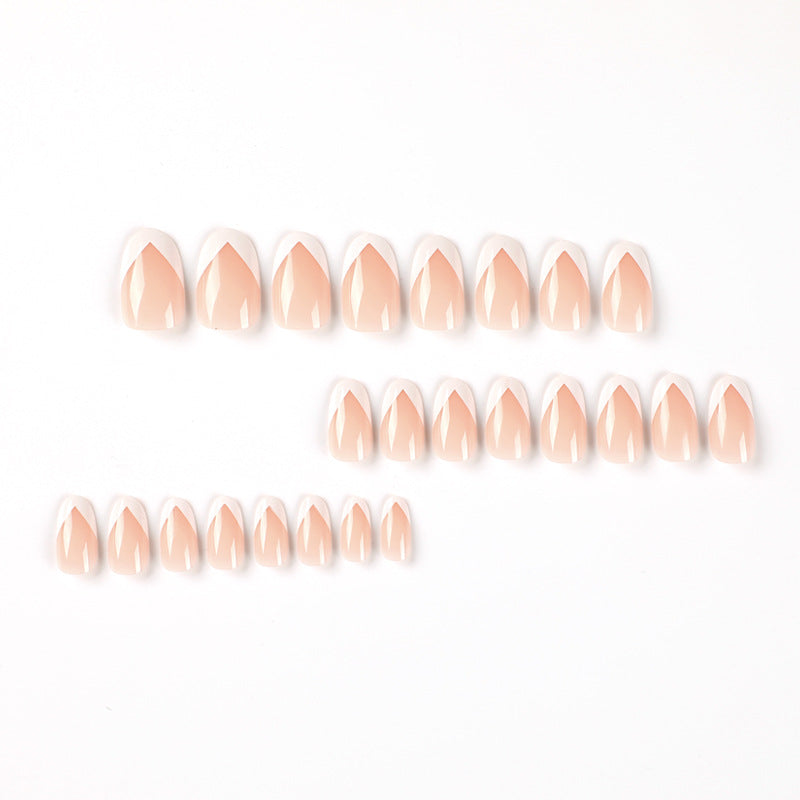 Elegant Artificial Nails with French Tip Kalsten