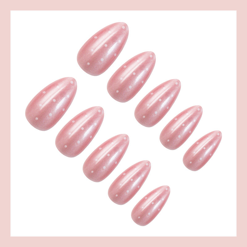 Artificial nails with modern dot design Kalsten