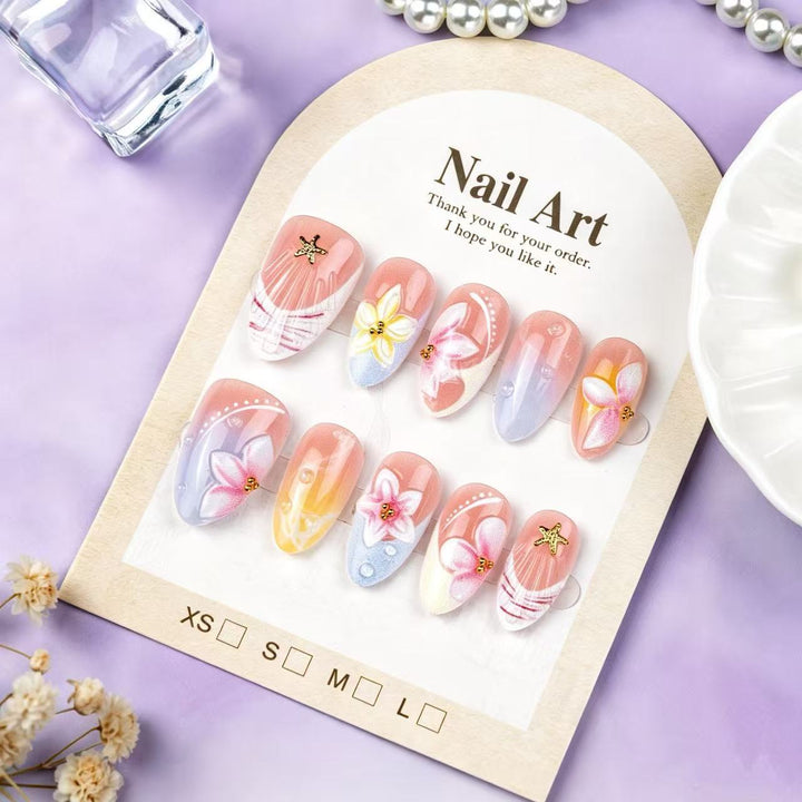 Artistic Floral Nail Art Tips Kalsten