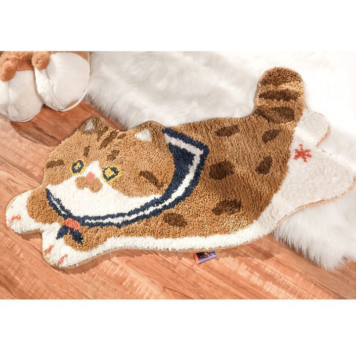 Cat-shaped Decorative Floor Mat