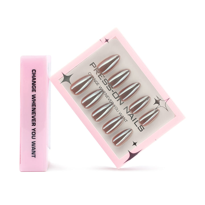 Artificial press-on nails with glossy finish Kalsten
