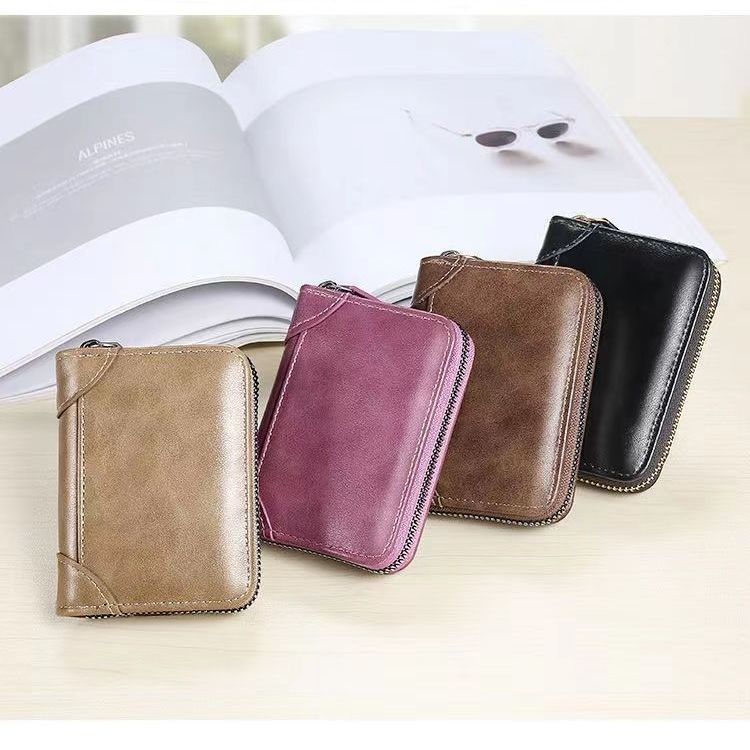 Premium Leather Zippered Wallet Kalsten