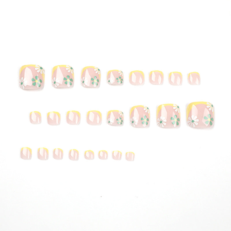 Creative toenail art with colorful flower accents Kalsten