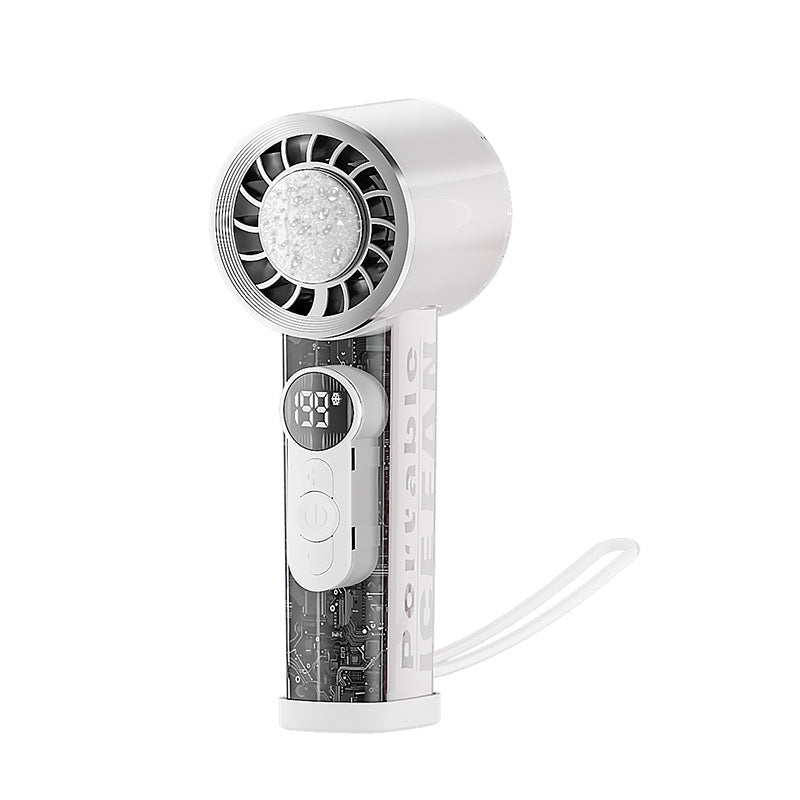Women's Portable Digital Fan with Temperature Controlled Display Kalsten