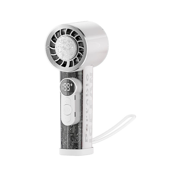 Women's Portable Digital Fan with Temperature Controlled Display Kalsten