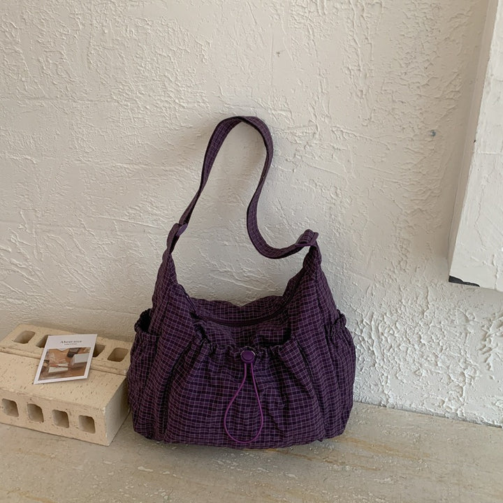 Casual Gingham Tote Bag