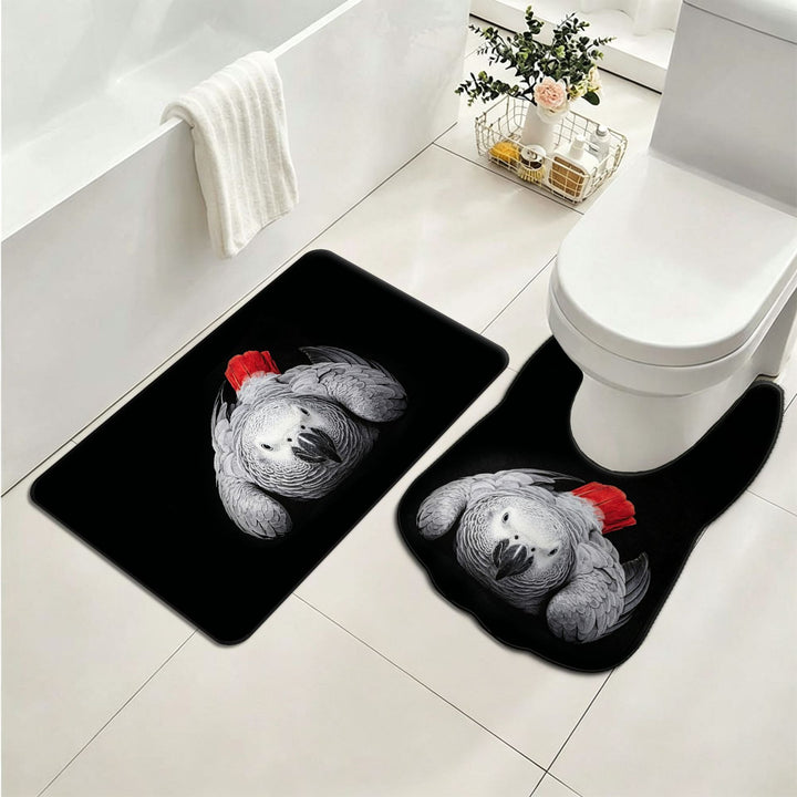 Panda-Themed Plush Toilet Mat Set