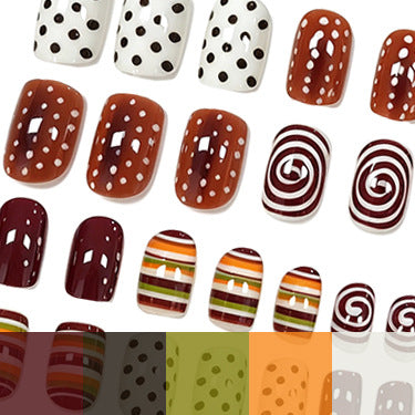 Artistic Patterned Nail Art Enhancements Kalsten