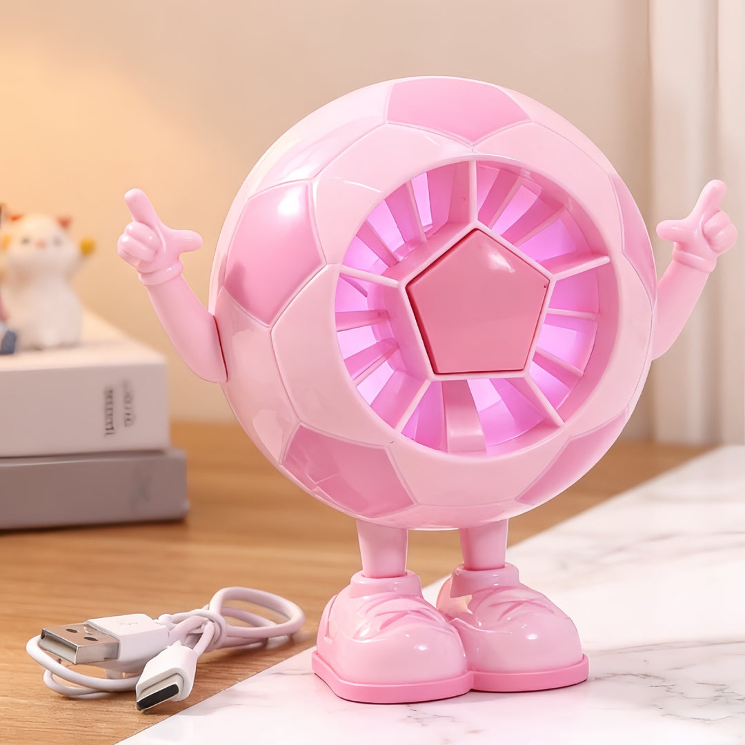 Women Creative Table Fan in Soccer Motif Kalsten