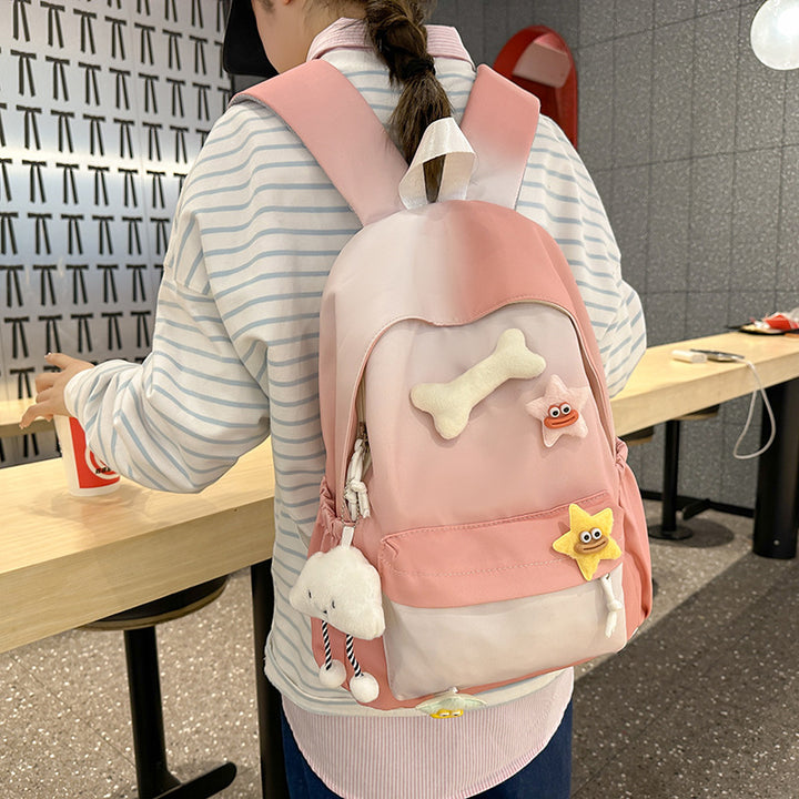 Playful Character Embellished Backpack Kalsten