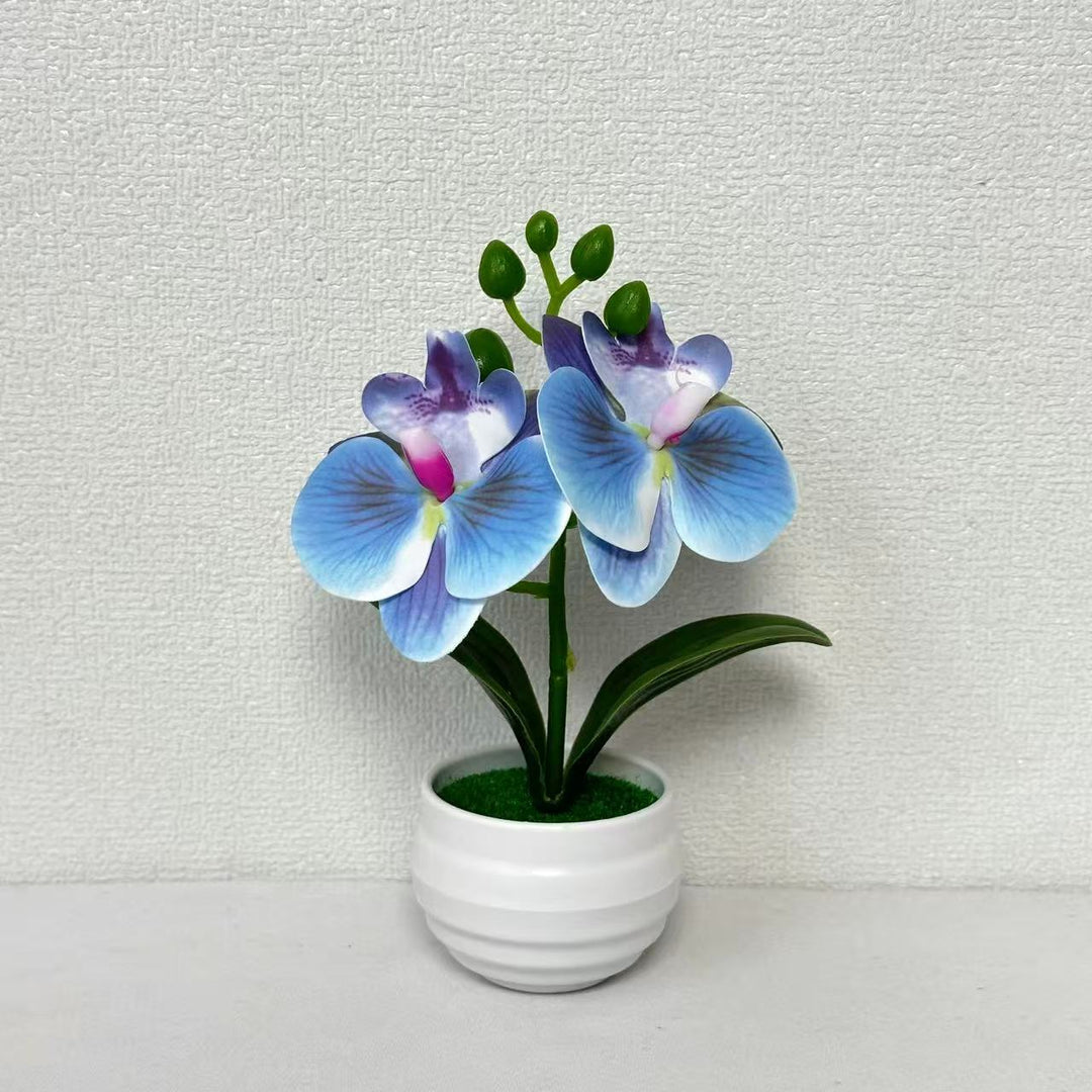 Realistic Artificial Orchid Plant Arrangement for Home Display
