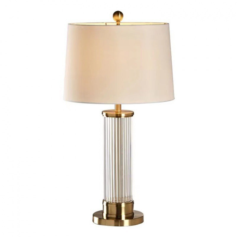 Elegant Crystal-Accented Table Lamp