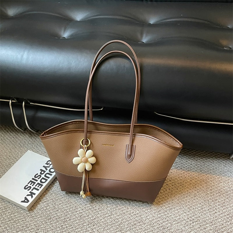 Structured Leather Tote Bag