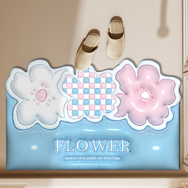 Decorative Floral Indoor Mat