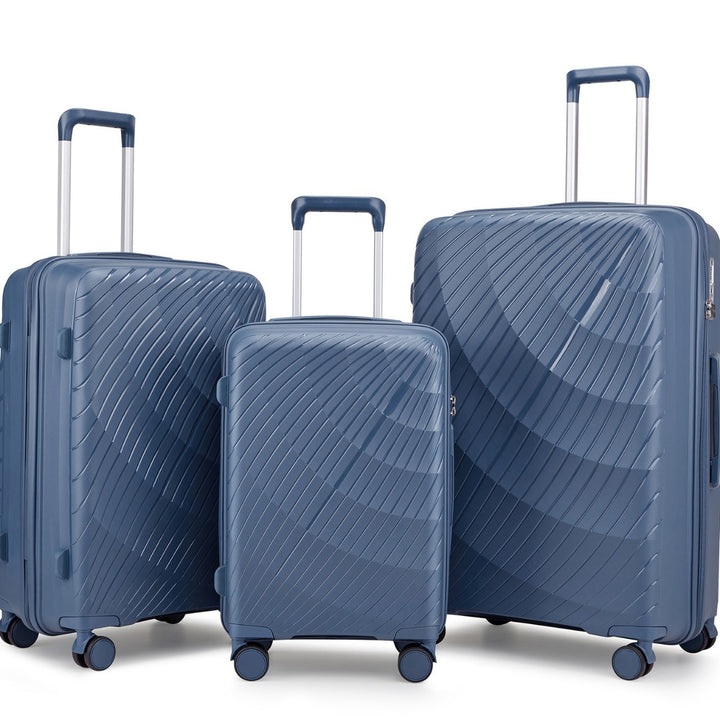 Unisex Premium Textured Hard Shell Luggage Set Kalsten