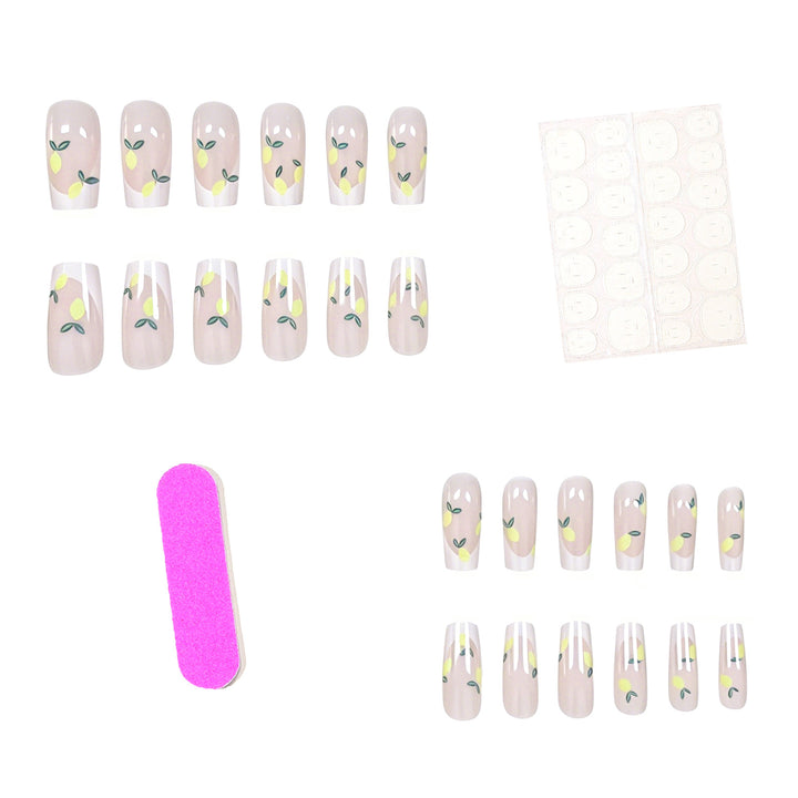 Artistic Lemon Design Press-On Nails Kalsten
