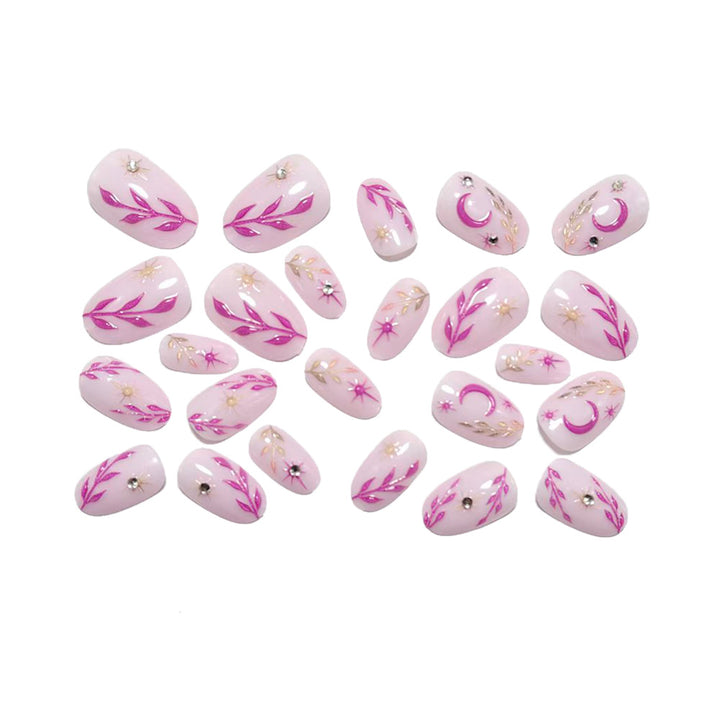 Artificial nails with botanical design Kalsten