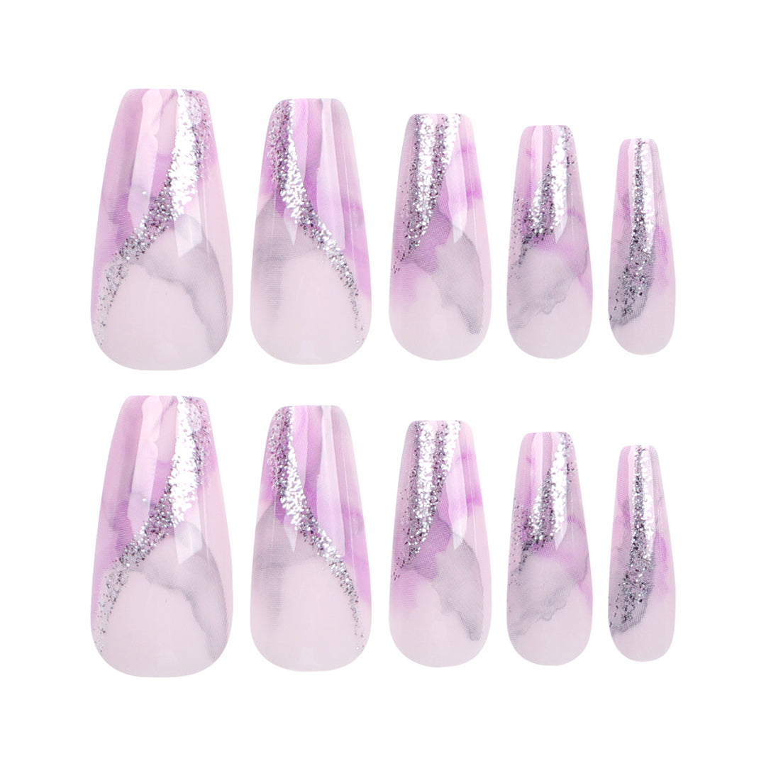 Artful Nail Art with Glitter Details Kalsten