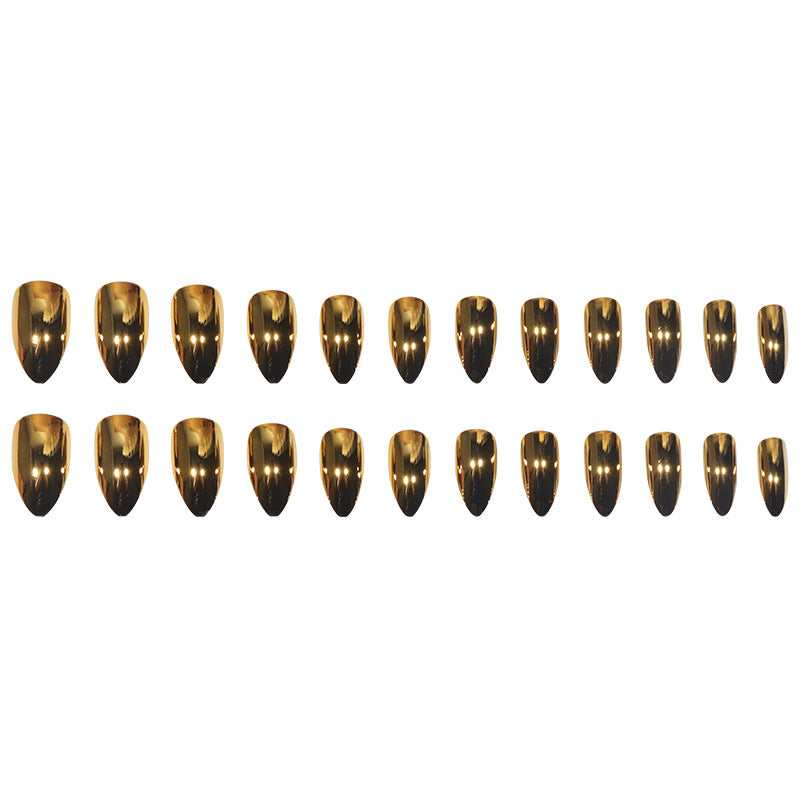 Metallic Stiletto Nail Enhancements Kalsten